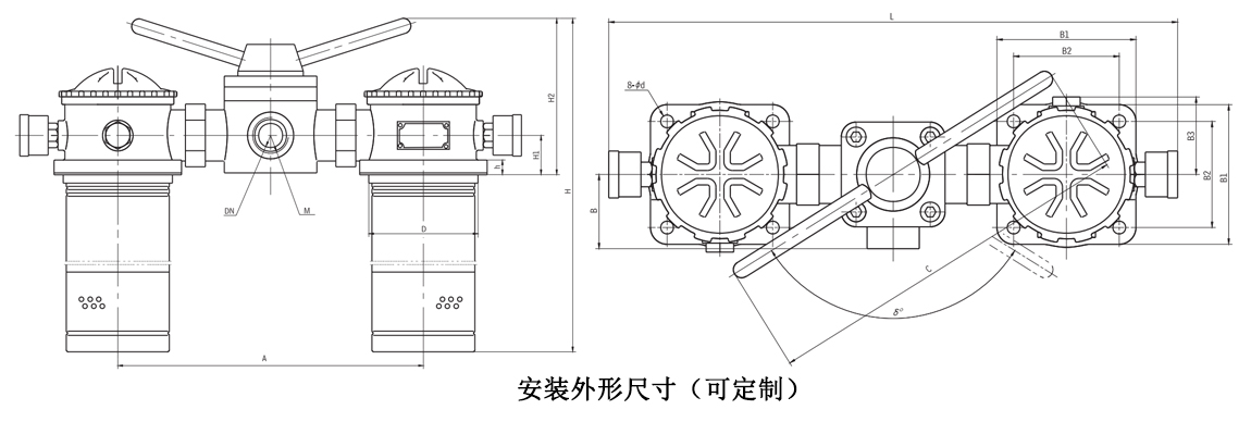 30 SRFA系列雙筒微型直回式回油過濾器(新型) 30 SRFA系列雙筒微型直回式回油過濾器(新型)