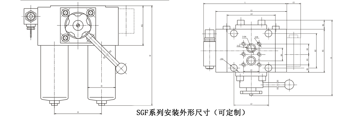 SGF系列雙筒回油管路過(guò)濾器(新型) SGF系列雙筒回油管路過(guò)濾器(新型)